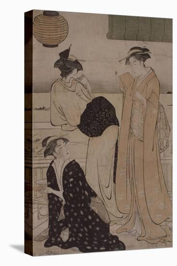 Le sixième mois : dans la fraicheur du soir-Torii Kiyonaga-Stretched Canvas