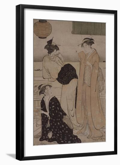 Le sixième mois : dans la fraicheur du soir-Torii Kiyonaga-Framed Giclee Print