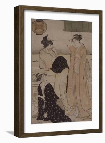 Le sixième mois : dans la fraicheur du soir-Torii Kiyonaga-Framed Giclee Print