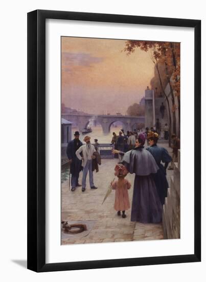 Le soir à Paris-Paul Albert Baudouin-Framed Giclee Print