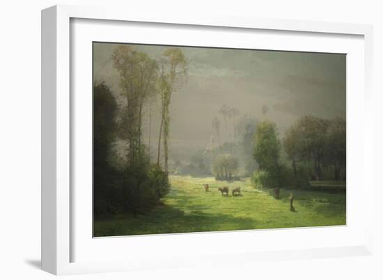 Le soleil chasse le brouillard-Antoine Chintreuil-Framed Giclee Print