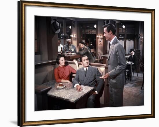 Le Soleil se leve aussi SUN ALSO RISES by HenryKing with Ava Gardner, Tyrone Power and Mel Ferrer, -null-Framed Photo