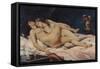 Le Sommeil, 1866-Gustave Courbet-Framed Stretched Canvas
