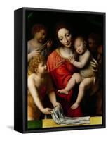 Le sommeil de lenfant Jesus-the sleep of the Child Jesus; prefiguration of the Passion-Bernardino Luini-Framed Stretched Canvas