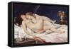 Le Sommeil-Gustave Courbet-Framed Stretched Canvas