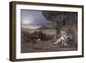 Le sommeil-Pierre Puvis de Chavannes-Framed Giclee Print