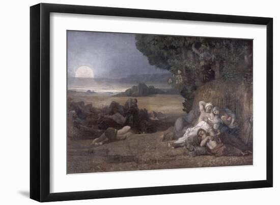 Le sommeil-Pierre Puvis de Chavannes-Framed Giclee Print