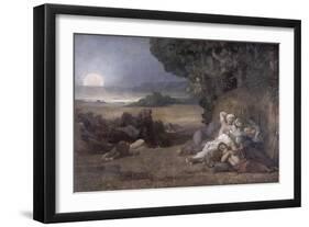 Le sommeil-Pierre Puvis de Chavannes-Framed Giclee Print