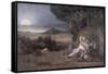 Le sommeil-Pierre Puvis de Chavannes-Framed Stretched Canvas