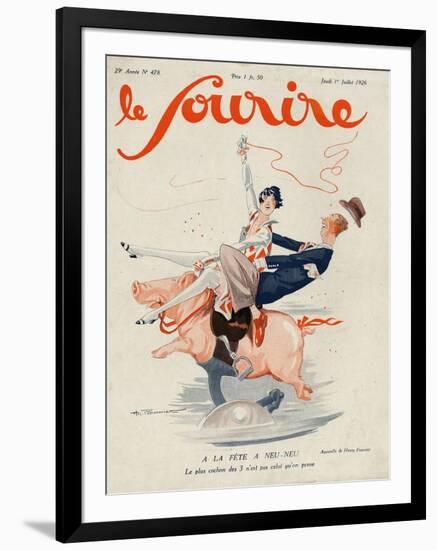 Le Sourire, 1926, France-null-Framed Giclee Print