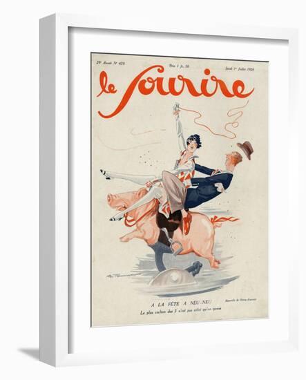 Le Sourire, 1926, France-null-Framed Giclee Print