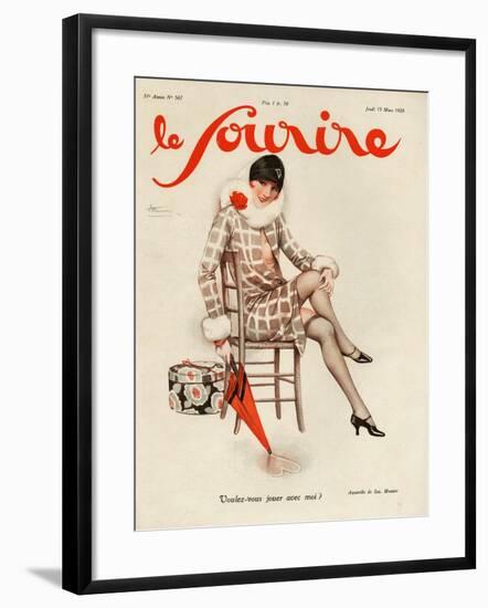 Le Sourire, 1928, France-null-Framed Giclee Print