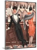 Le Sourire, Cocktails Magazine, France, 1920-null-Mounted Giclee Print