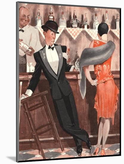 Le Sourire, Cocktails Magazine, France, 1920-null-Mounted Giclee Print