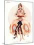 Le Sourire, Erotica Caged Birds Magazine, France, 1920-null-Mounted Giclee Print