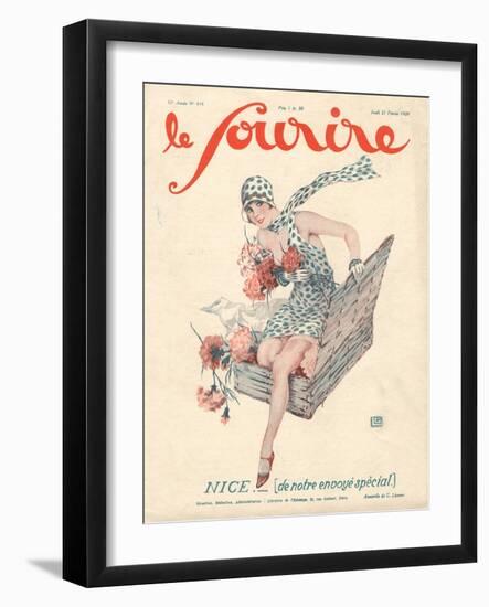 Le Sourire, Erotica Magazine, France, 1920-null-Framed Giclee Print