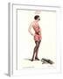 Le Sourire, Erotica Valentines Day Womens Underwear Magazine, France, 1929-null-Framed Giclee Print