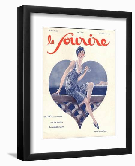 Le Sourire, Glamour Art Deco Magazine, France, 1920-null-Framed Giclee Print