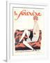 Le Sourire, Glamour Art Deco Pets Cats Womens Magazine, France, 1928-null-Framed Giclee Print