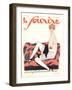 Le Sourire, Glamour Art Deco Pets Cats Womens Magazine, France, 1928-null-Framed Giclee Print