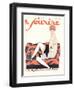 Le Sourire, Glamour Art Deco Pets Cats Womens Magazine, France, 1928-null-Framed Giclee Print