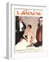 Le Sourire, Glamour Erotica Disapproval Fashion Magazine, France, 1920-null-Framed Giclee Print
