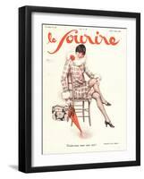 Le Sourire, Glamour Erotica Magazine, France, 1920-null-Framed Giclee Print