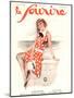 Le Sourire, Holiday Glamour Seaside Sunbathing Relaxing Magazine, France, 1920-null-Mounted Giclee Print