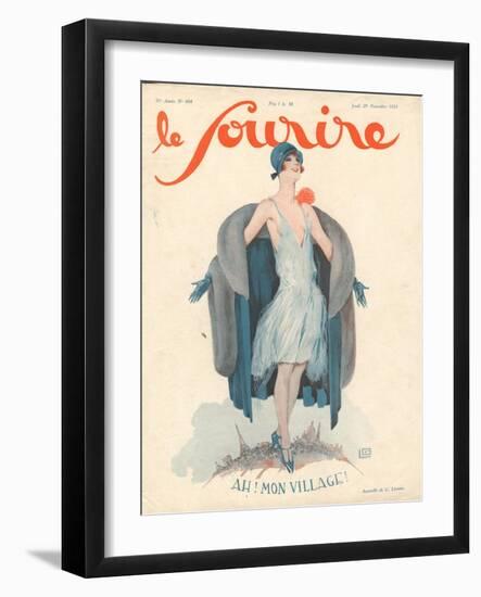 Le Sourire, Paris Womens Magazine, France, 1920-null-Framed Giclee Print