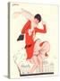 Le Sourire, Seasons, Autumn Womens Magazine, France, 1920-null-Stretched Canvas