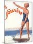 Le Sourire, Water Ski Magazine, France, 1932-null-Mounted Giclee Print