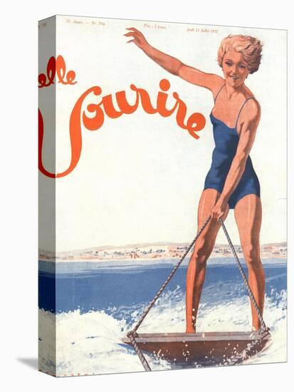 Le Sourire, Water Ski Magazine, France, 1932-null-Stretched Canvas