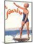 Le Sourire, Water Ski Magazine, France, 1932-null-Mounted Giclee Print