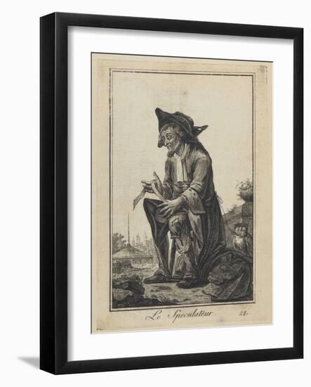 Le Speculateur (The Speculato), 1784-Joseph Franz Von Goez-Framed Giclee Print