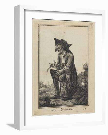 Le Speculateur (The Speculato), 1784-Joseph Franz Von Goez-Framed Giclee Print