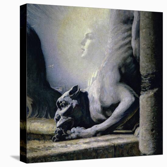 Le Sphinx et Le Chimere-Louis Welden Hawkins-Stretched Canvas
