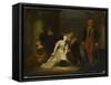 Le supplice de Jane Grey. Etude-Paul Delaroche-Framed Stretched Canvas