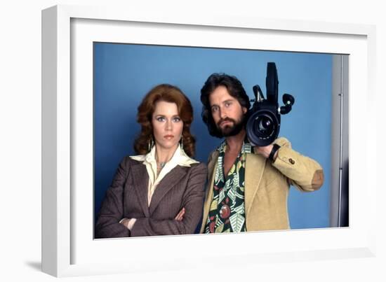 Le Syndrome Chinois THE CHINA SYNDROME by James Bridges with Michael Douglas and Jane Fonda, 1979 (-null-Framed Photo