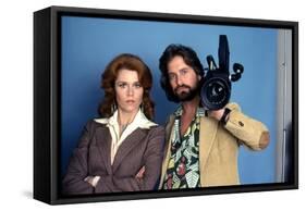 Le Syndrome Chinois THE CHINA SYNDROME by James Bridges with Michael Douglas and Jane Fonda, 1979 (-null-Framed Stretched Canvas