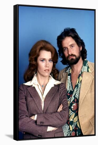 Le Syndrome Chinois THE CHINA SYNDROME by James Bridges with Michael Douglas and Jane Fonda, 1979 (-null-Framed Stretched Canvas