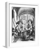 Le Tabac, 17th Century-Abraham Bosse-Framed Giclee Print