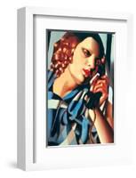 Le Telephone II-Tamara de Lempicka-Framed Premium Giclee Print