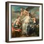 Le Temps Devoilant La Verite  Peinture De Jean-Francois De Troy (1679-1752) 1733 Dim 203X208 Cm Na-Jean Francois de Troy-Framed Giclee Print