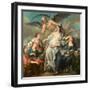 Le Temps Devoilant La Verite  Peinture De Jean-Francois De Troy (1679-1752) 1733 Dim 203X208 Cm Na-Jean Francois de Troy-Framed Giclee Print