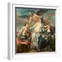 Le Temps Devoilant La Verite  Peinture De Jean-Francois De Troy (1679-1752) 1733 Dim 203X208 Cm Na-Jean Francois de Troy-Framed Giclee Print