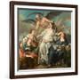 Le Temps Devoilant La Verite  Peinture De Jean-Francois De Troy (1679-1752) 1733 Dim 203X208 Cm Na-Jean Francois de Troy-Framed Giclee Print