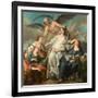 Le Temps Devoilant La Verite  Peinture De Jean-Francois De Troy (1679-1752) 1733 Dim 203X208 Cm Na-Jean Francois de Troy-Framed Giclee Print