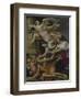 Le Temps vaincu par l'Amour, l'Espérance et la renommée-Simon Vouet-Framed Giclee Print