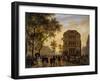 Le théâtre de l'Ambigu Comique et le boulevard Saint-Martin-Giuseppe Canella-Framed Giclee Print