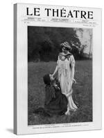 Le Theatre, Magazine Cover, France, 1909-null-Stretched Canvas